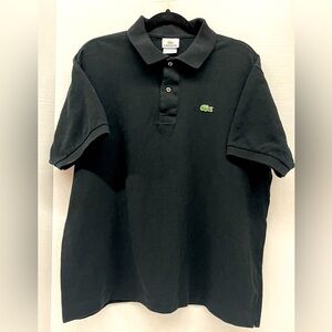 Mens Lacoste black polo shirt size 7(XXL)